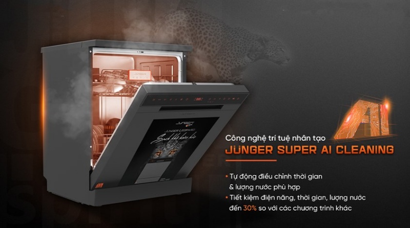 Đánh giá chi tiết máy rửa bát Junger Leopard DWJ-103 4 Đánh giá chi tiết máy rửa bát Junger Leopard DWJ-103 4