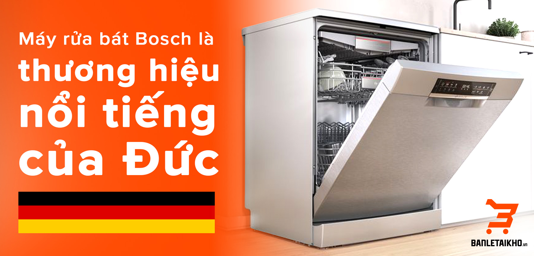 Tìm hiểu kích thước máy rửa bát Bosch chi tiết nhất 2025
