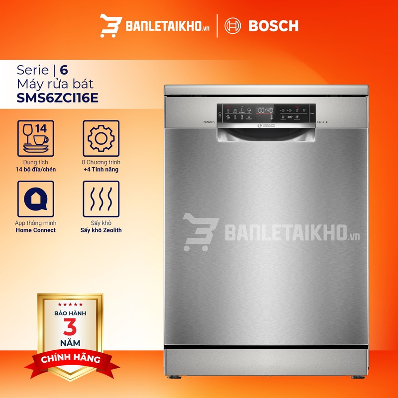 Top 5 mẫu máy rửa bát Bosch Serie 6 được ưa chuộng nhất