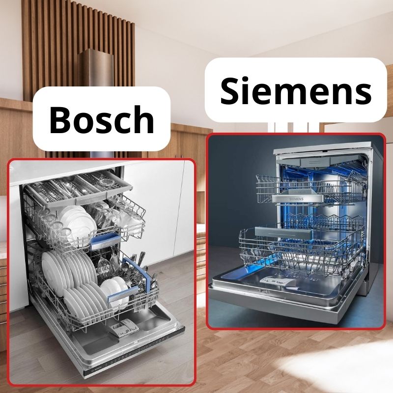 So sánh máy rửa bát Bosch và Siemens chi tiết. Nên chọn hãng nào? 4 Thiết kế giàn rửa máy Bosch và Siemens