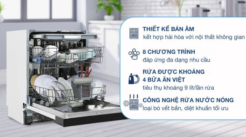 Khám phá các tiện ích trên máy rửa chén Hafele chi tiết nhất