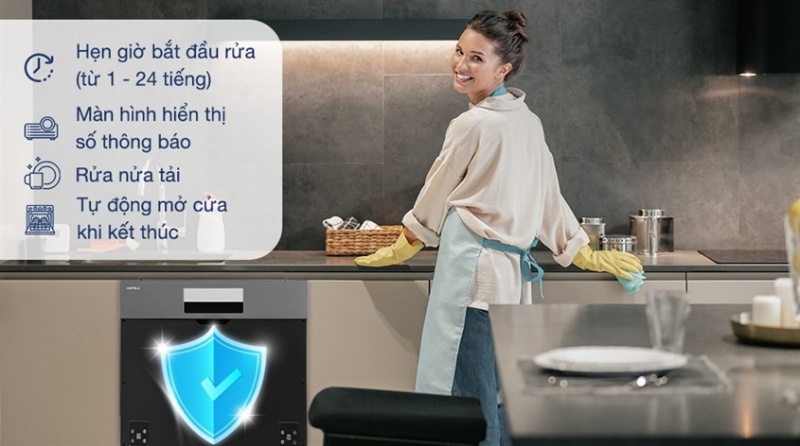 Khám phá các tiện ích trên máy rửa chén Hafele chi tiết nhất 9 các tiện ích trên máy rửa chén hafele