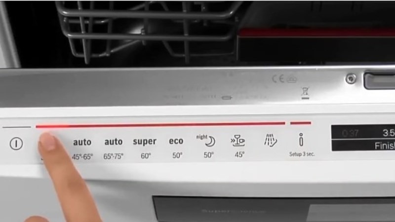 Hướng dẫn sử dụng máy rửa bát Bosch Sms63l08ea chi tiết nhất 5 Cách tắt chương trình rửa