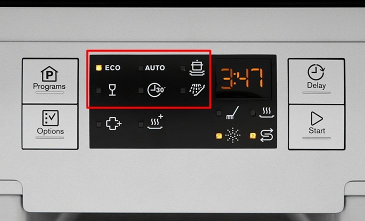 Hướng dẫn sử dụng máy rửa chén Electrolux đúng cách, chi tiết 6 Chọn chương trình rửa phù hợp với mức độ bẩn của chén đĩa