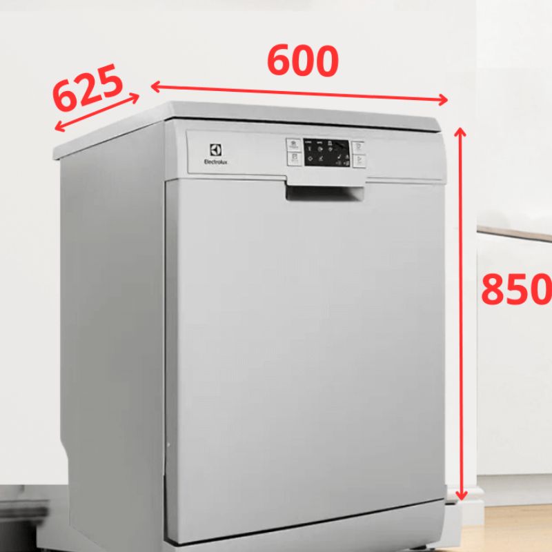 Kích thước của các loại máy rửa bát Electrolux 3 Kích thước máy rửa chén 12 bộ