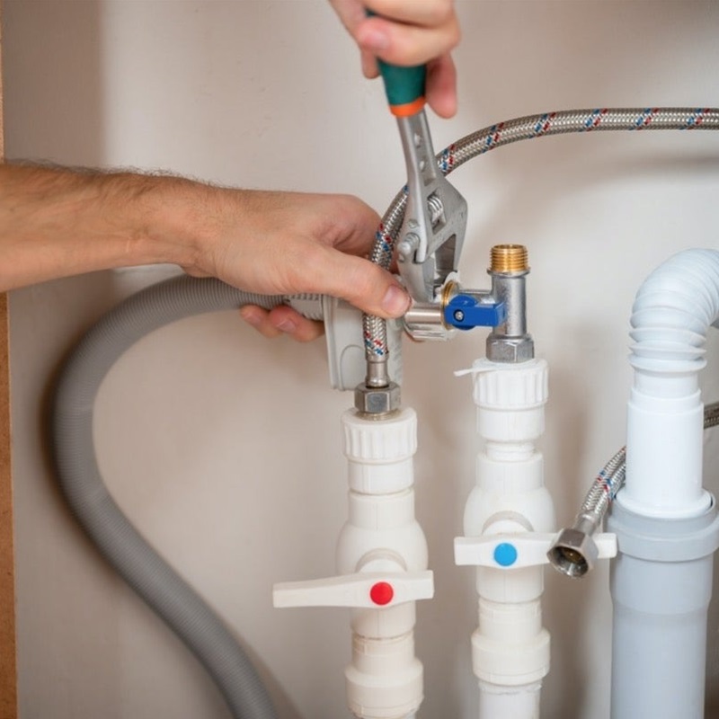 Kích thước ống thoát nước máy rửa bát và lưu ý khi lắp đặt cần biết 4 Kết nối hệ thống nước vào máy rửa bát đúng cách và vặn chặt đầu nối chống rò rỉ nước