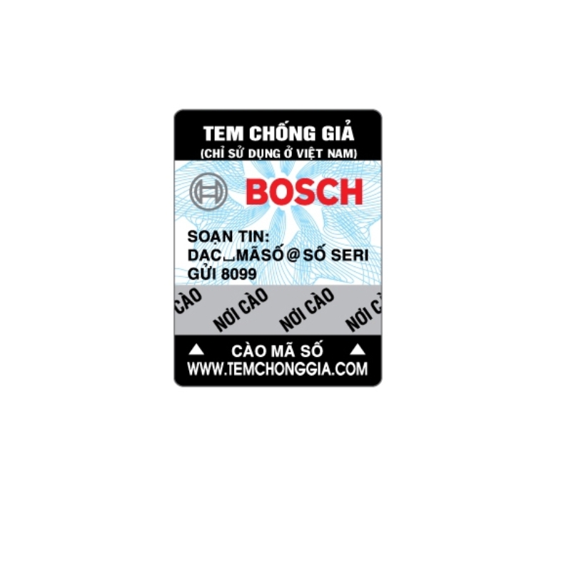 Hướng dẫn kiểm tra máy rửa bát Bosch chính hãng bạn nên biết 3 Cào tem chống hàng giả trên máy Bosch sau đó kiểm tra bằng trang web chính hãng