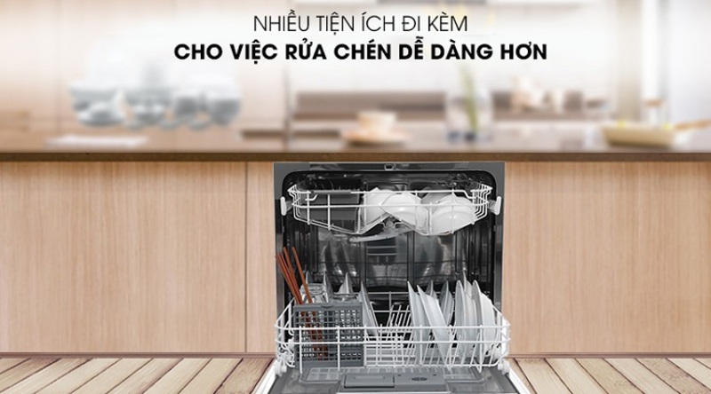 14 lợi ích của máy rửa bát đem lại cho gia đình bạn 8 Trang bị nhiều tiện ích, mang lại sự tiện lợi tối đa cho người sử dụng