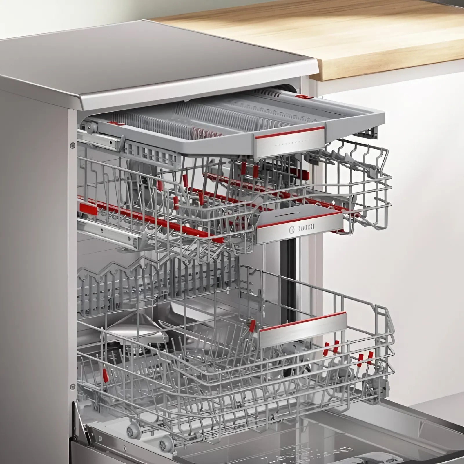 So sánh máy rửa bát Bosch có sấy Zeolith và tự động hé cửa