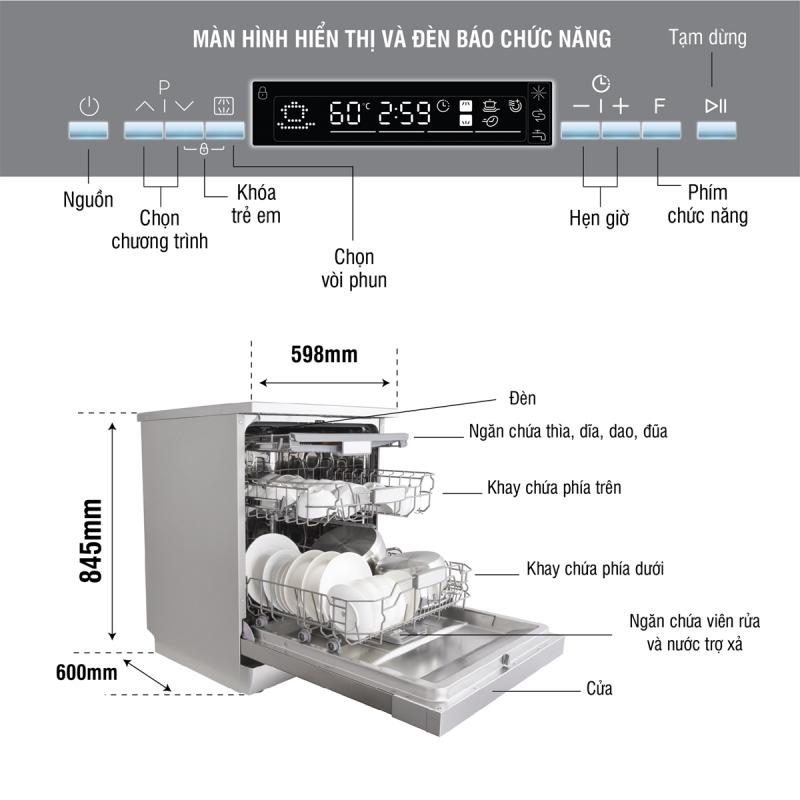 Sử dụng máy rửa bát có bền không? Cách kéo dài tuổi thọ