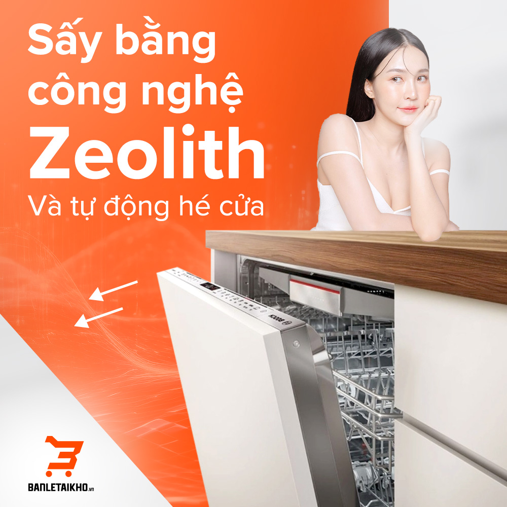 Tìm hiểu các chức năng sấy của máy rửa bát Bosch mới nhất 4 Máy rửa bát với công nghệ sấy ngưng tụ kết hợp ExtraDry và tự động hé cửa mang đến hiệu quả sấy khô vượt trội