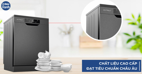 Máy rửa bát Eurosun có tốt không? Review chi tiết về máy rửa bát Eurosun 3 Máy sử dụng chất liệu cao cấp là thép không gỉ đảm bảo độ bền cao