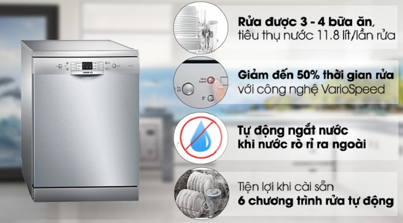 Top 5 máy rửa chén Bosch sức chứa lớn đáng mua nhất năm 2025 2 máy rửa chén bosch có sức chứa lớn