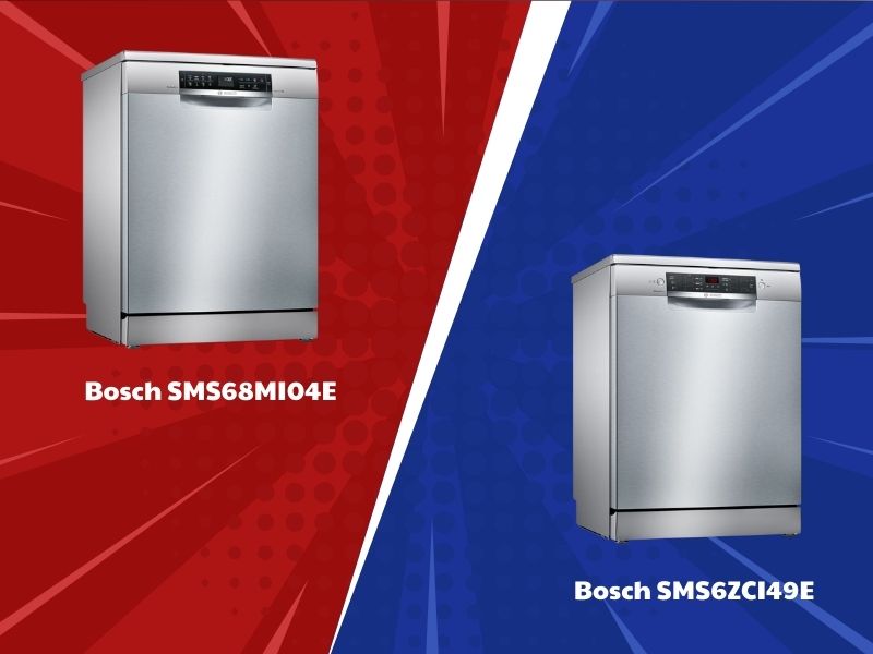 So sánh máy rửa bát Bosch SMS6ZCI49E và SMS68MI04E