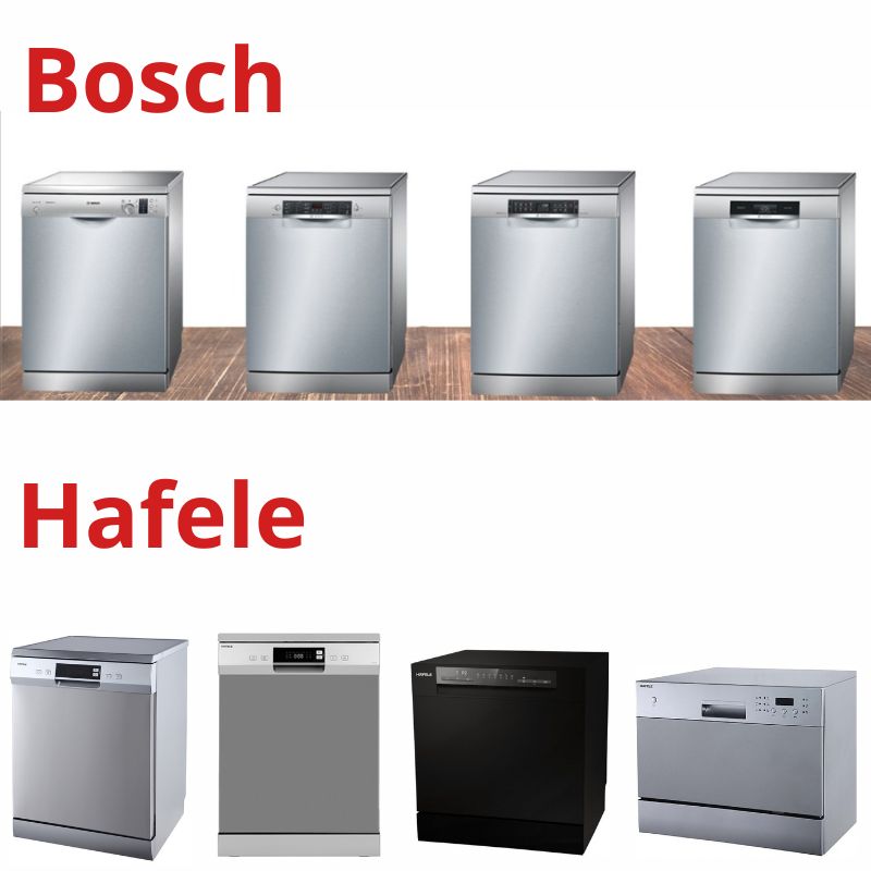 So sánh máy rửa bát Bosch và Hafele. Nên mua máy rửa bát loại nào? 2 so sánh máy rửa bát bosch và hafele