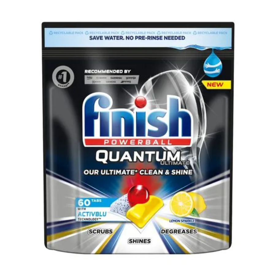 Viên rửa chén Finish Quantum Max 60V Lemon