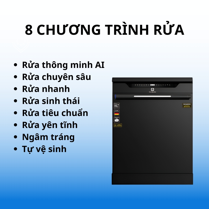 Máy rửa bát Richborn RDG6080SQB