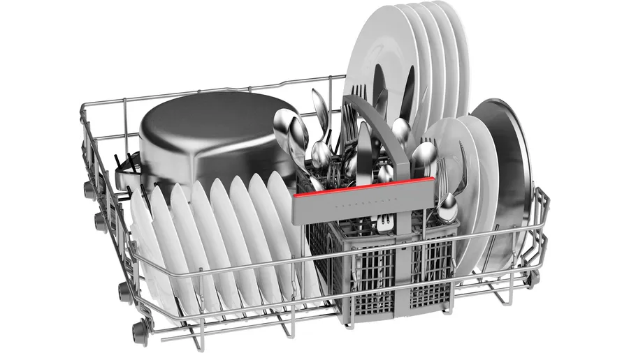 Máy rửa bát Bosch SMI4HVS33E thiết kế với hệ thống rổ đựng chén bát linh hoạt