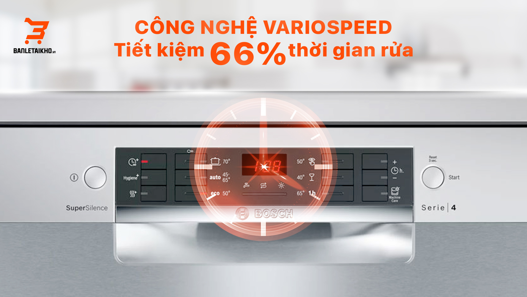 Tính năng VarioSpeed Plus thích hợp cho những gia đình bận rộn, cần tiết kiệm thời gian.