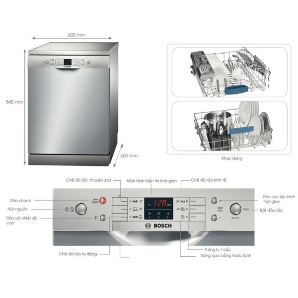 Giao diện điều khiển trực quan với màn hình hiển thị sắc nét giúp việc thao tác trở nên dễ dàng