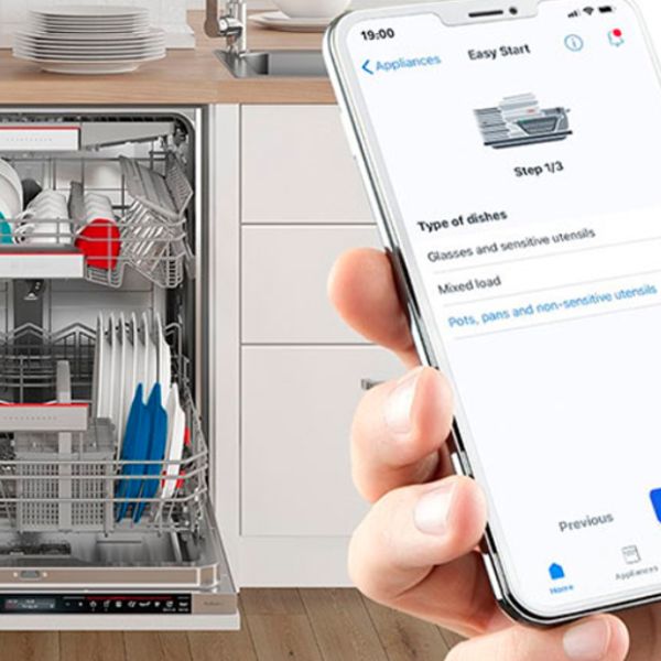 Ứng dụng Home Connect giúp đưa ra các đề xuất chương trình rửa phù hợp