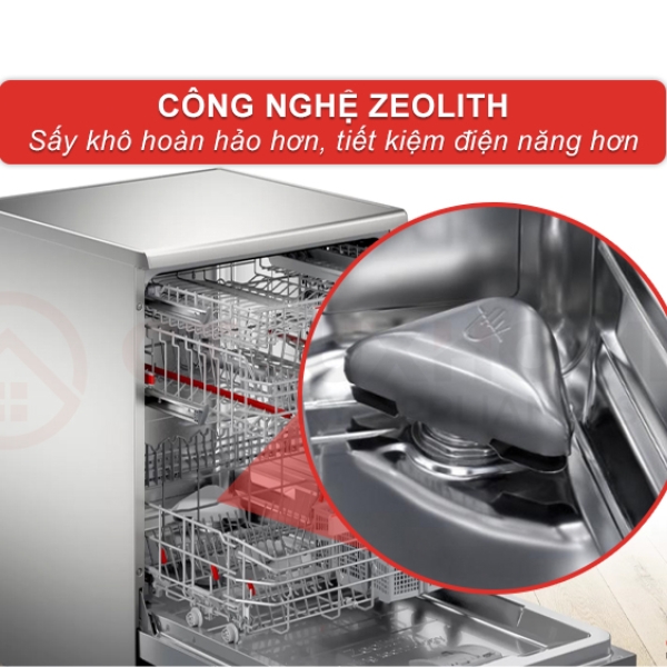 SMS6ZCI49E sử dụng công nghệ sấy PerfectDry với Zeolith