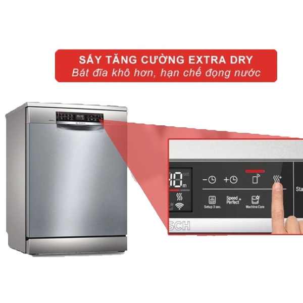 Chức năng Extra Dry giúp loại bỏ hoàn toàn vi khuẩn và mầm bệnh