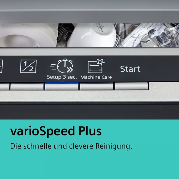 VarioSpeed Plus rút ngắn thời gian rửa chén bát xuống 50%, tiết kiệm thời gian và điện năng hiệu quả