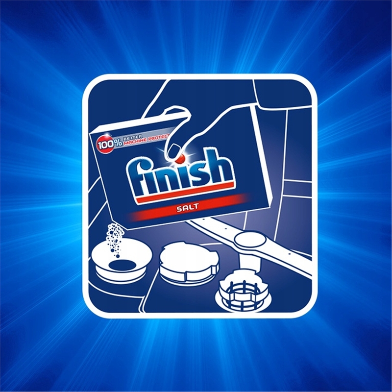 Muối rửa chén Finish 4kg thân thiện và an toàn với người dùng.