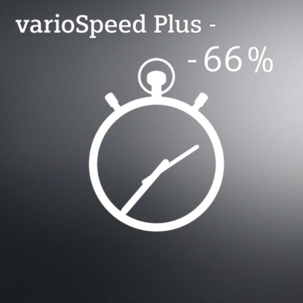 Chức năng VarioSpeed Plus là giải pháp cho những người bận rộn giúp rửa sấy đĩa nhanh hơn đến 66%