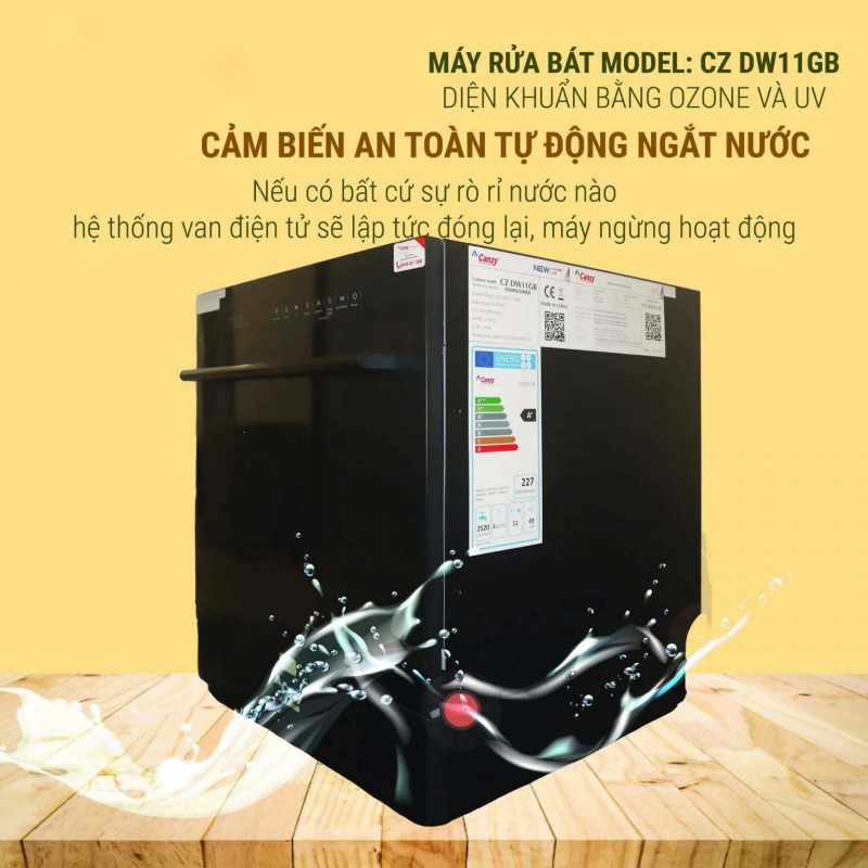 Canzy CZ DW11GB có chức năng tự động ngắt nguồn nước khi phát hiện rò rỉ