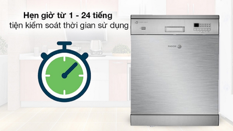 Fagor LVF13AX mang đến sự tiện lợi với chế độ hẹn giờ lên đến 24 giờ
