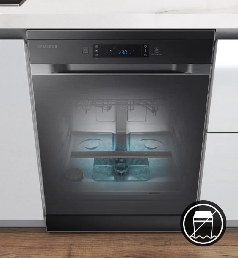 Samsung DW60CG550FSGSV được trang bị năng cảm biến rò rỉ nước thông minh