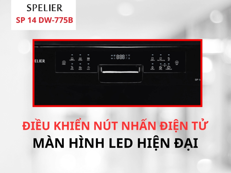 Máy rửa bát Độc Lập/Âm Tủ Spelier SP 14 DW-775B 14 Bộ