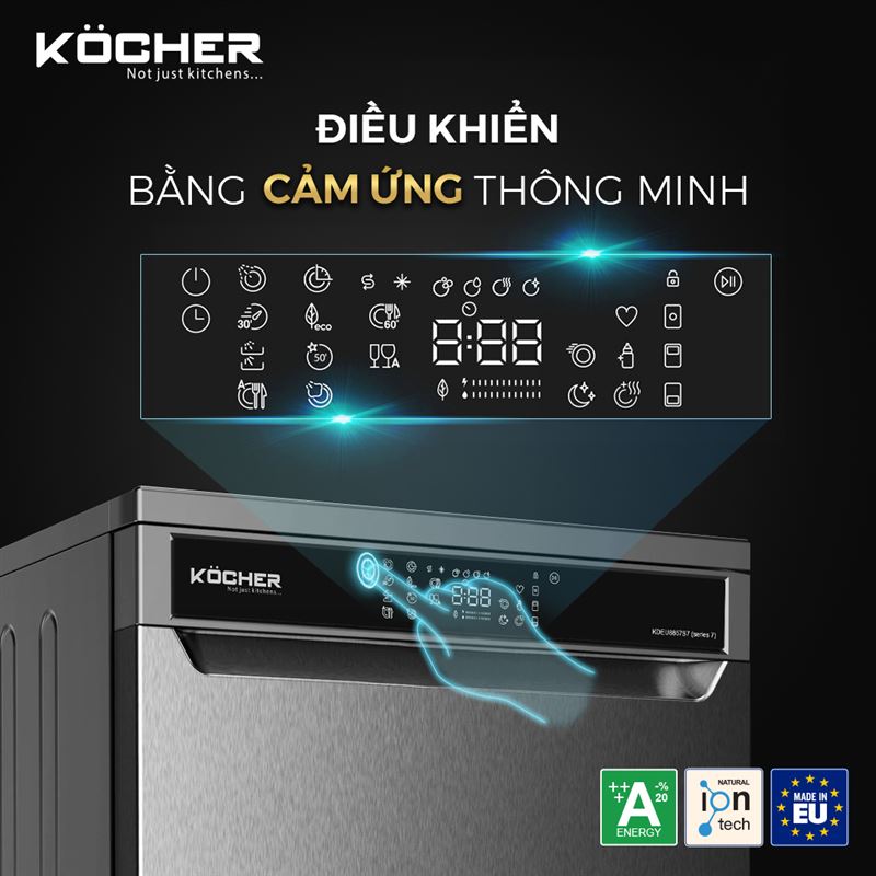 Bảng điều khiển thông minh với màn hình hiển thị rõ ràng