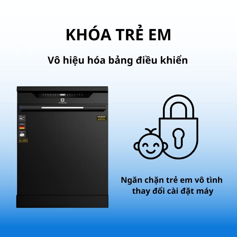 Máy rửa bát Richborn RDG6080SQB