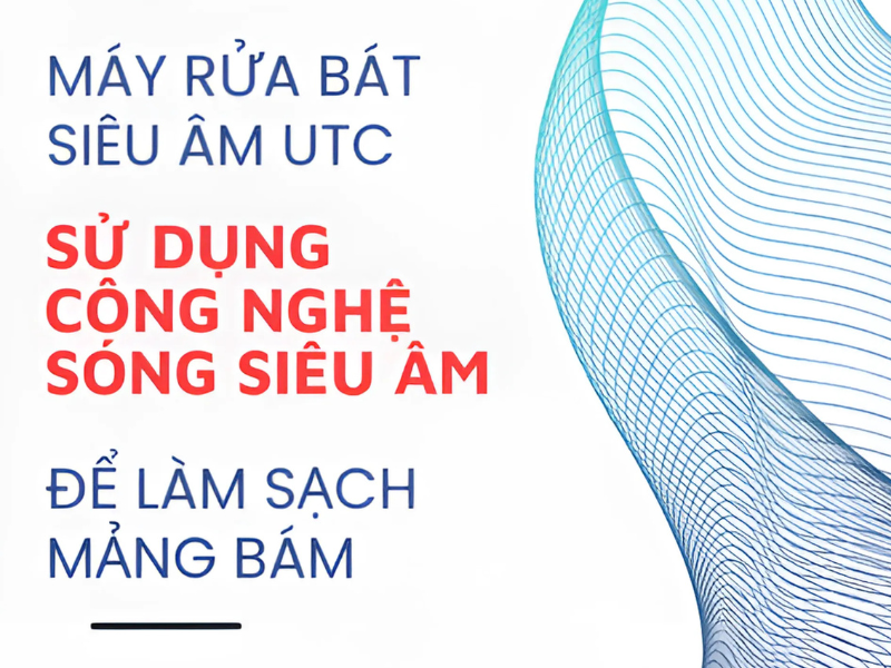 Máy rửa bát siêu âm UTC - 600SM