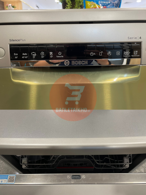 Bảng điều khiển và thông tin trong máy rửa bát BOSCH SMS4SVI14E